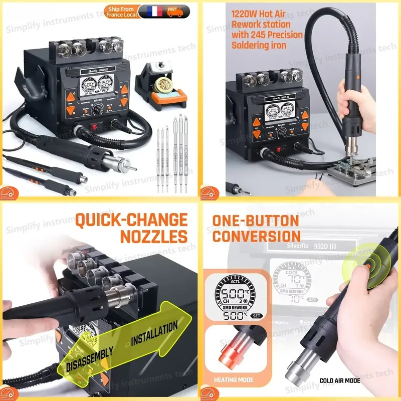 Silverflo 992D III 1220W Solde - C210 Precision Soldering Station review and price